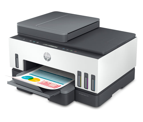 HP Smart Tank 7305e All-in-One, Color, Printer for Home and home office, Print, Scan, Copy, ADF, Wireless, 35-sheet ADF; Scan to PDF; Two-sided printing HP Smart Tank 7305e All-in-One, Color, Printer for Home and home office, Print, Scan, Copy, ADF, Wireless, 35-sheet ADF; Scan to PDF; Two-sided printing